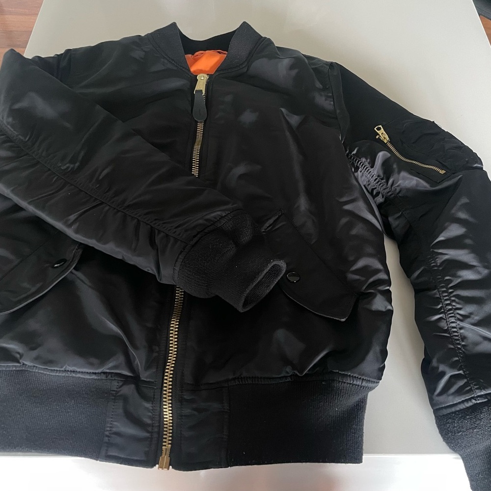 Alpha Industries Black Bomber Jacket